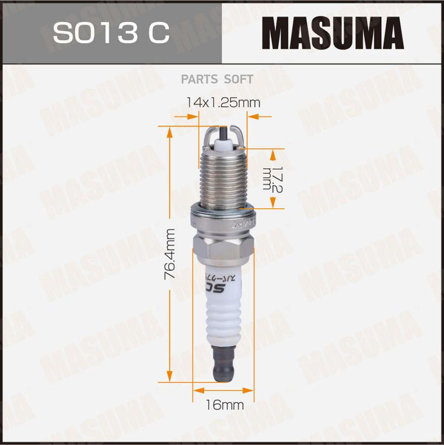 Свеча зажигания MASUMA Bkr5Ekb-11 3967 s013c