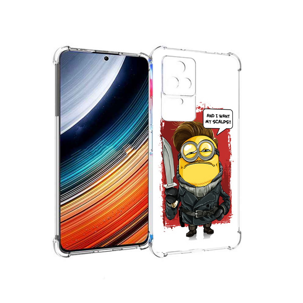 

Чехол MyPads миньон убийца для Xiaomi Redmi K40S/Poco F4, Прозрачный, Tocco