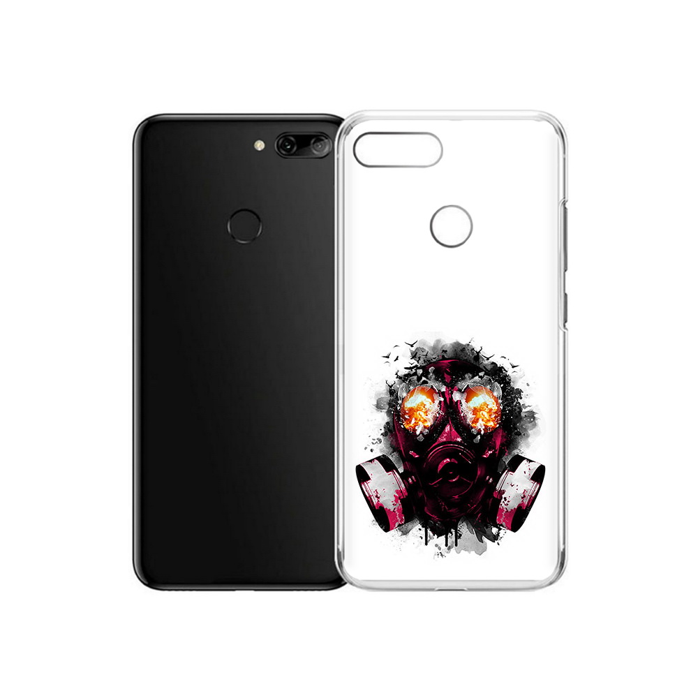 

Чехол MyPads Tocco для Alcatel 1S красный противогаз (PT227137.662.412), Прозрачный, Tocco