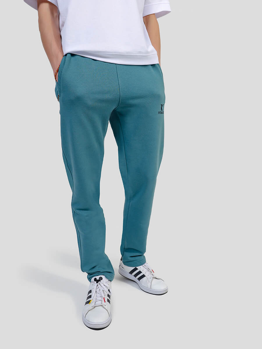 Спортивные брюки мужские Vitacci SP84888-18 зеленые 2XL