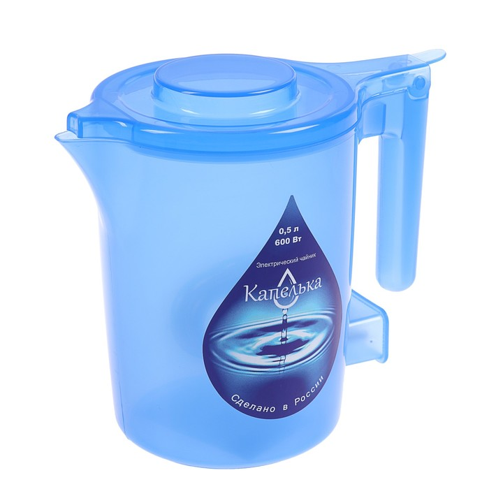Чайник электрический Капелька Капелька 0.5 л синий чайник электрический капелька капелька 0 5 л голубой