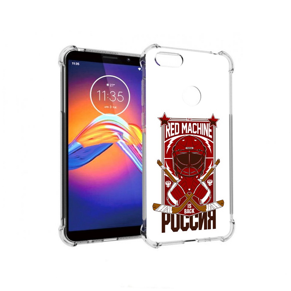 

Чехол MyPads Tocco для Motorola Moto E6 хоккей россия (PT227058.343.666), Прозрачный, Tocco