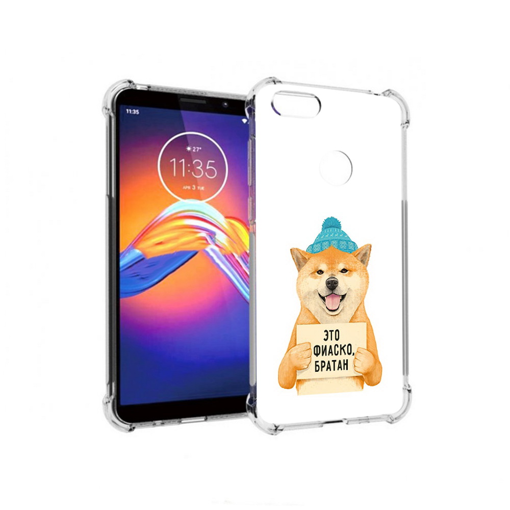 

Чехол MyPads Tocco для Motorola Moto E6 фиаско (PT227058.343.656), Прозрачный, Tocco