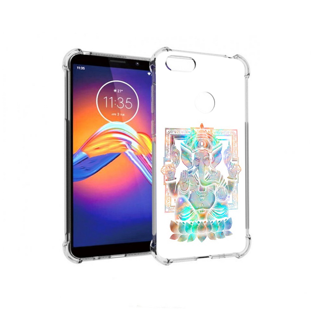 

Чехол MyPads Tocco для Motorola Moto E6 умный слон (PT227058.343.654), Прозрачный, Tocco