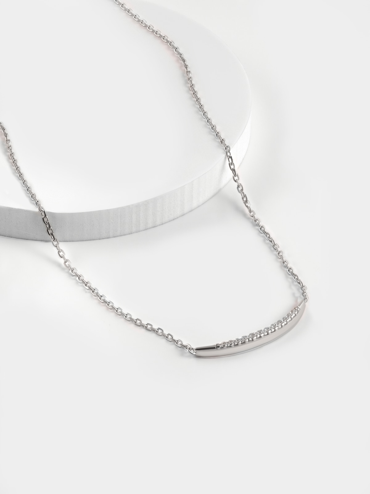 

Колье из серебра с фианитом 45 см НАШЕ ЗОЛОТО ДИ94070643, ДИ94070643