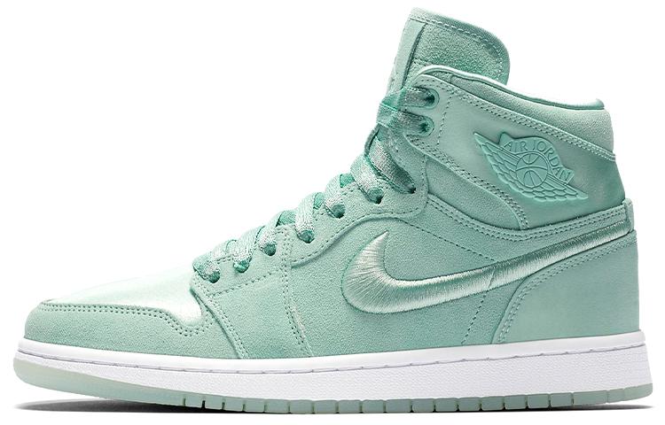 

Кеды унисекс Jordan Air Jordan 1 Retro High Season Of Her Mint Foam зеленые 41 EU, Зеленый, Air Jordan 1 Retro High Season Of Her Mint Foam