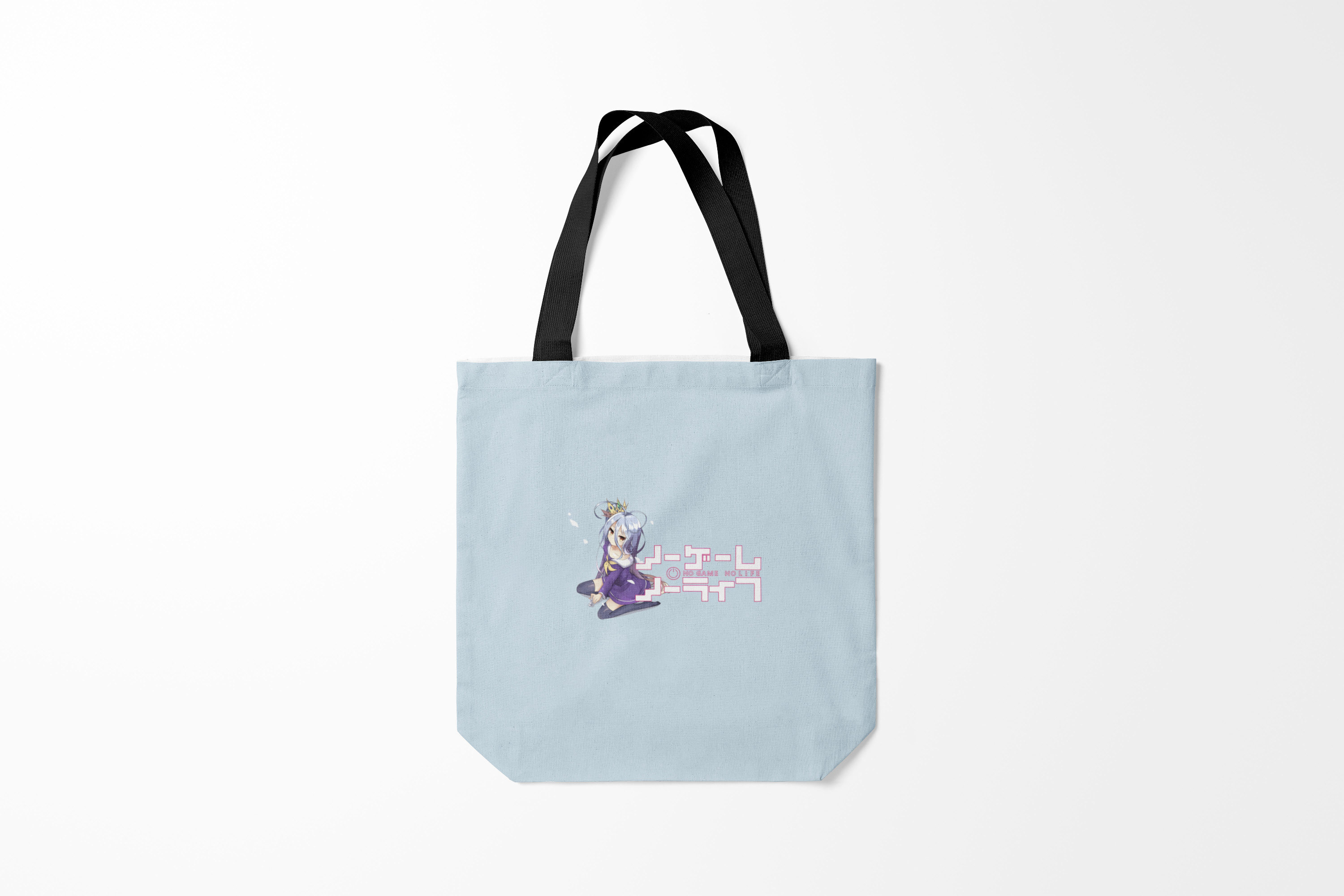 

Сумка шoппер унисекс Burnettie No Game Life, голубой, No Game Life