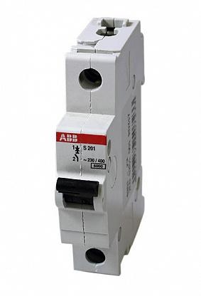 

Автоматический выключатель модульный ABB S201 1п 63А C 6кA AC