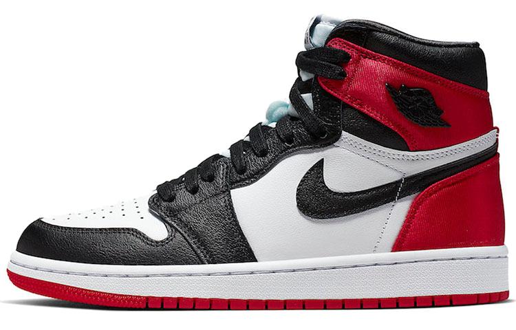 

Кеды унисекс Jordan Air Jordan 1 Retro High Satin Black Toe разноцветные 43 EU, Разноцветный, Air Jordan 1 Retro High Satin Black Toe