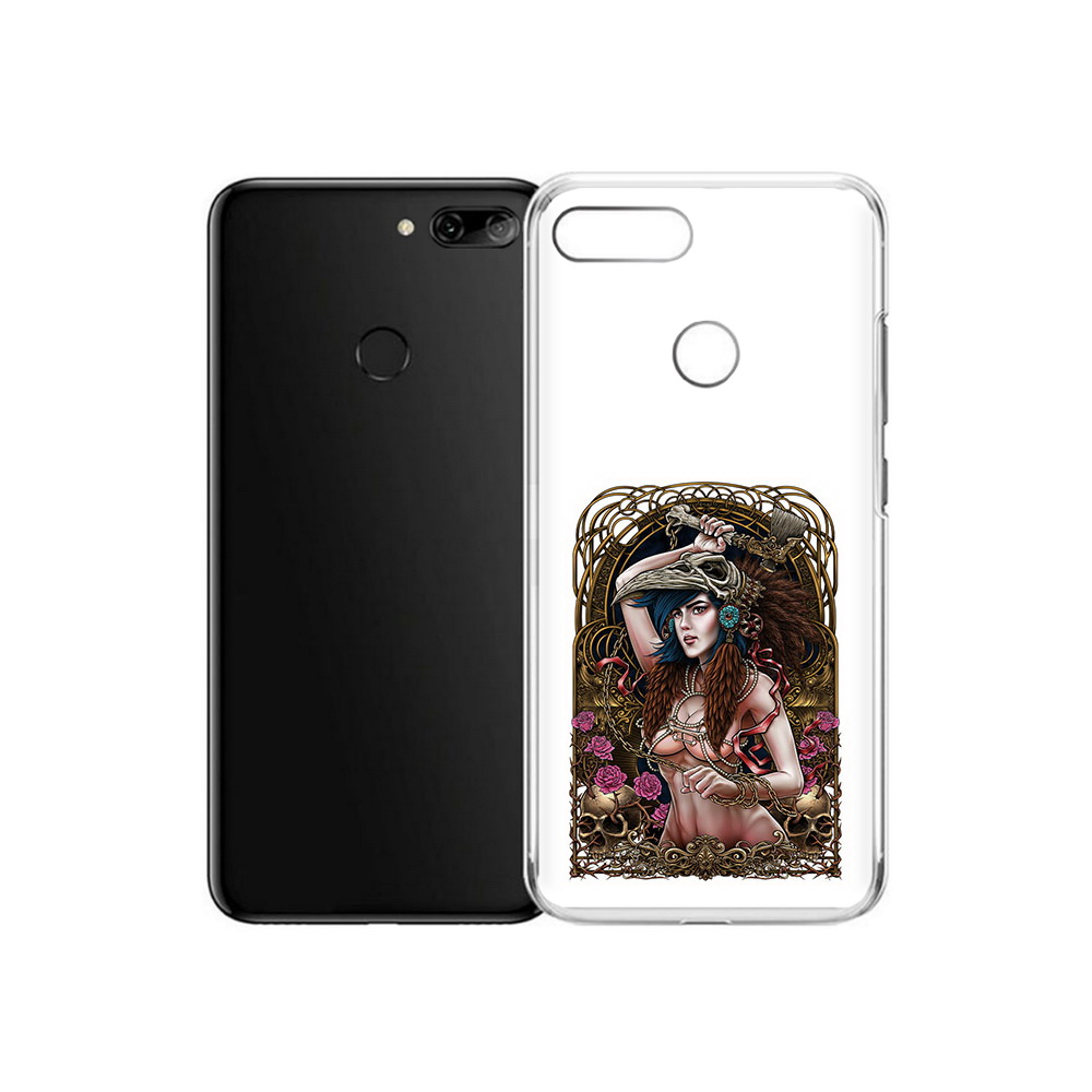 

Чехол MyPads Tocco для Alcatel 1S красивая девушка рисунок (PT227137.662.407), Прозрачный, Tocco