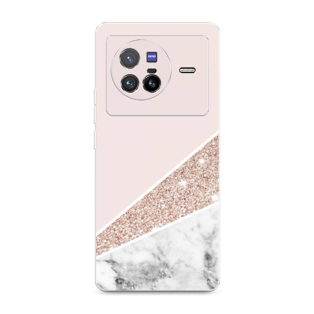 

Чехол на Vivo X80 "Блестящий розовый мрамор", 266550-3