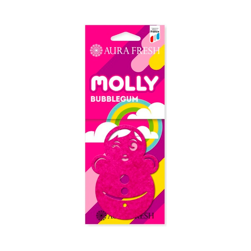 

Ароматизатор подвесной Aura Fresh MOLLY Babl gum/Бабл гам AUR-M-0003