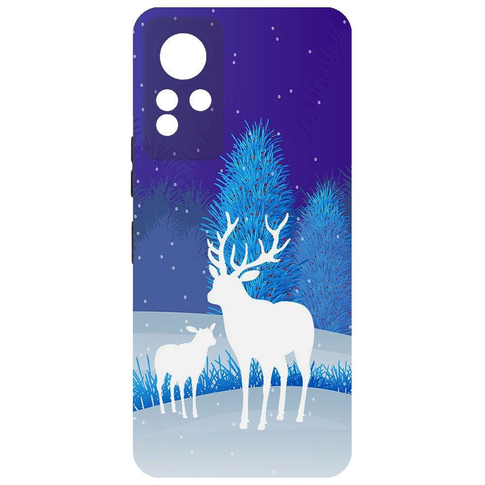 

Чехол-накладка Krutoff Софт Кейс Олень для Infinix Note 11 черный