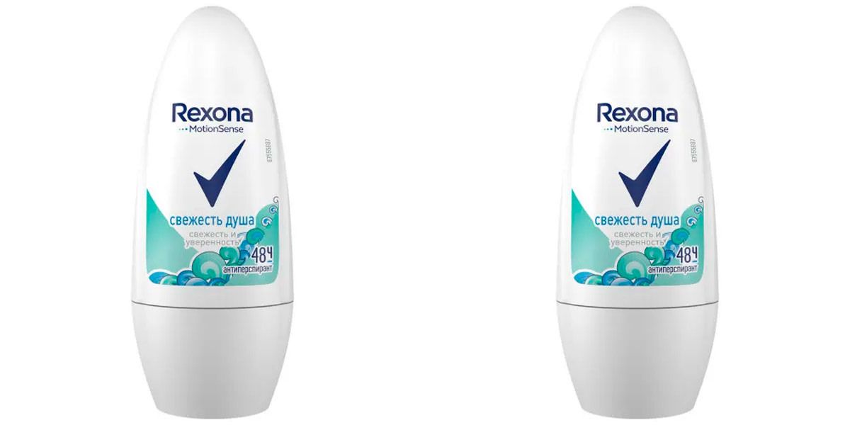 

Антиперспирант део-ролик Rexona свежесть душа женский 50мл 2шт, 96003428