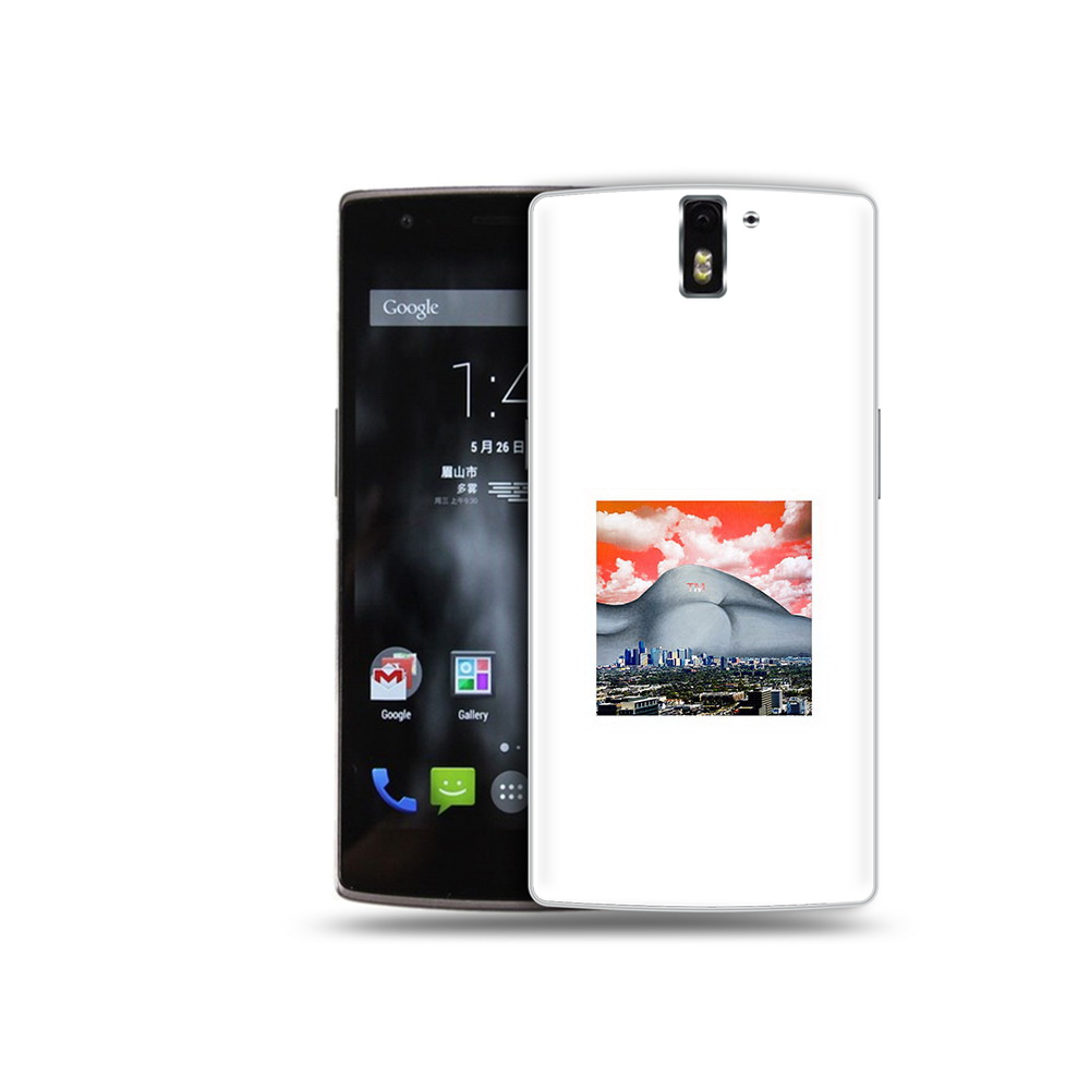 

Чехол MyPads Tocco для OnePlus One город с девушкой на фоне, Прозрачный, Tocco
