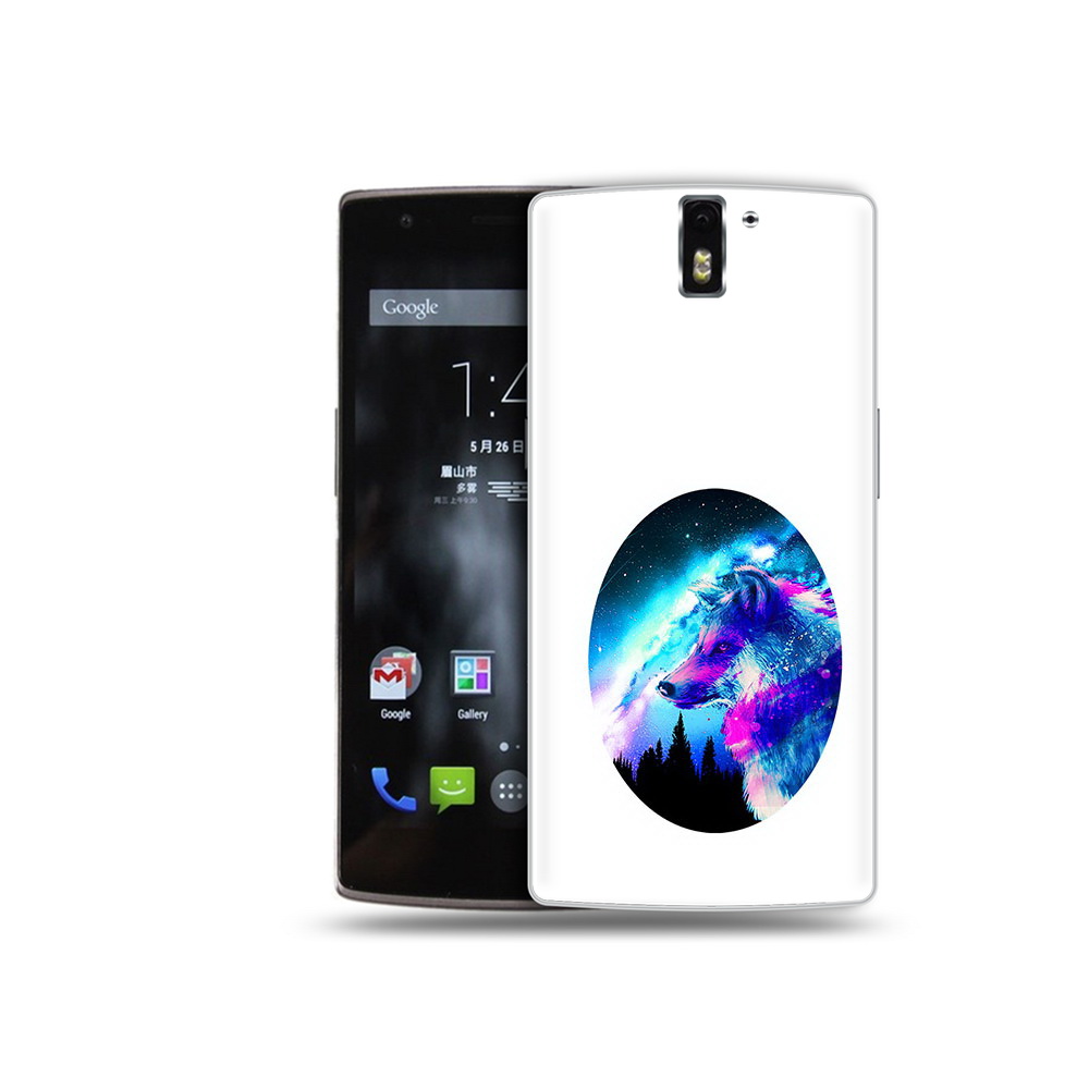 

Чехол MyPads Tocco для OnePlus One голубой волк, Прозрачный, Tocco