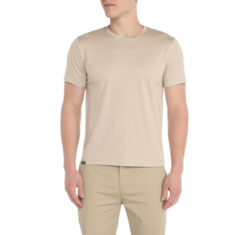

Футболка мужская Maison David SS53 бежевая XL, Бежевый, SS53