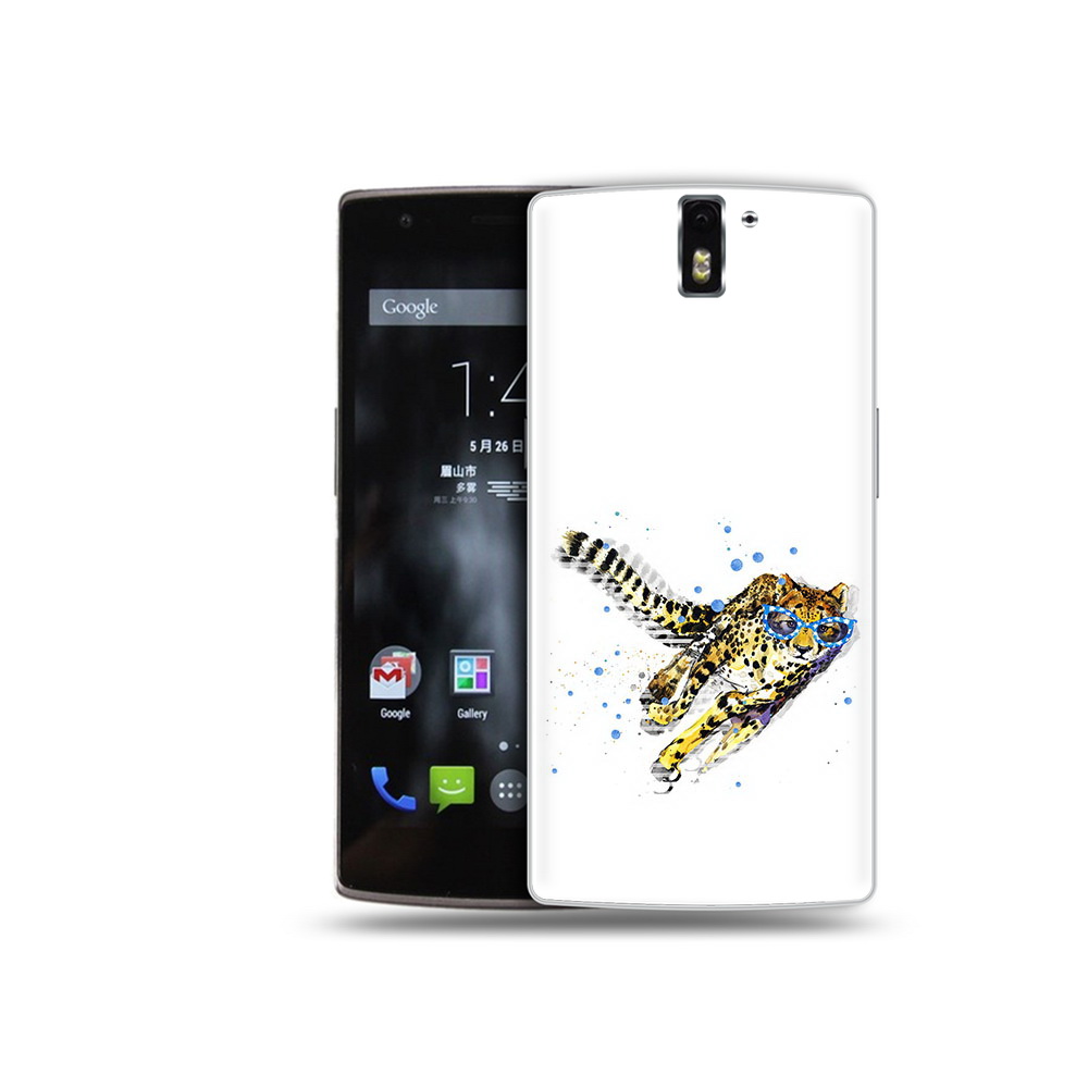 

Чехол MyPads Tocco для OnePlus One гепард в очках, Прозрачный, Tocco