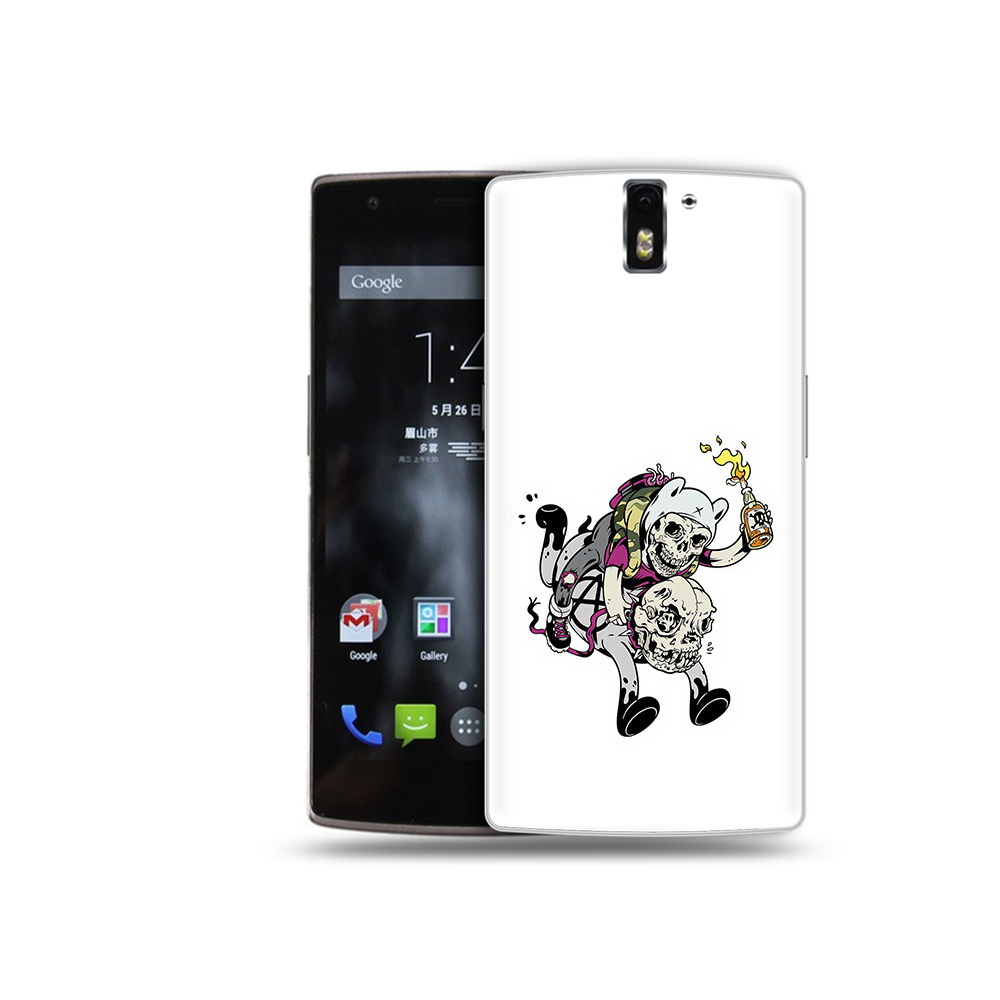 

Чехол MyPads Tocco для OnePlus One время приключений скелеты, Прозрачный, Tocco