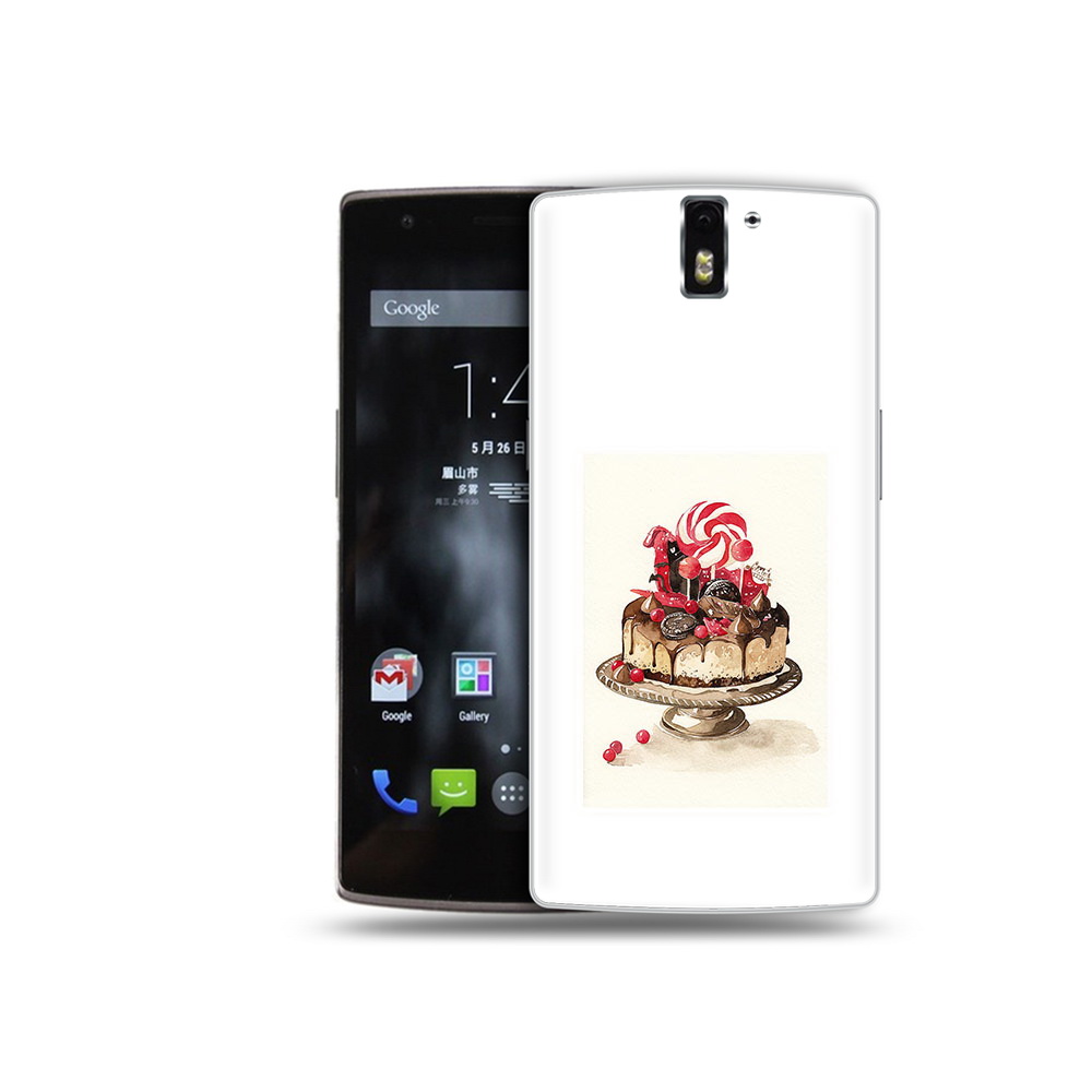 

Чехол MyPads Tocco для OnePlus One вкусный торт, Прозрачный, Tocco