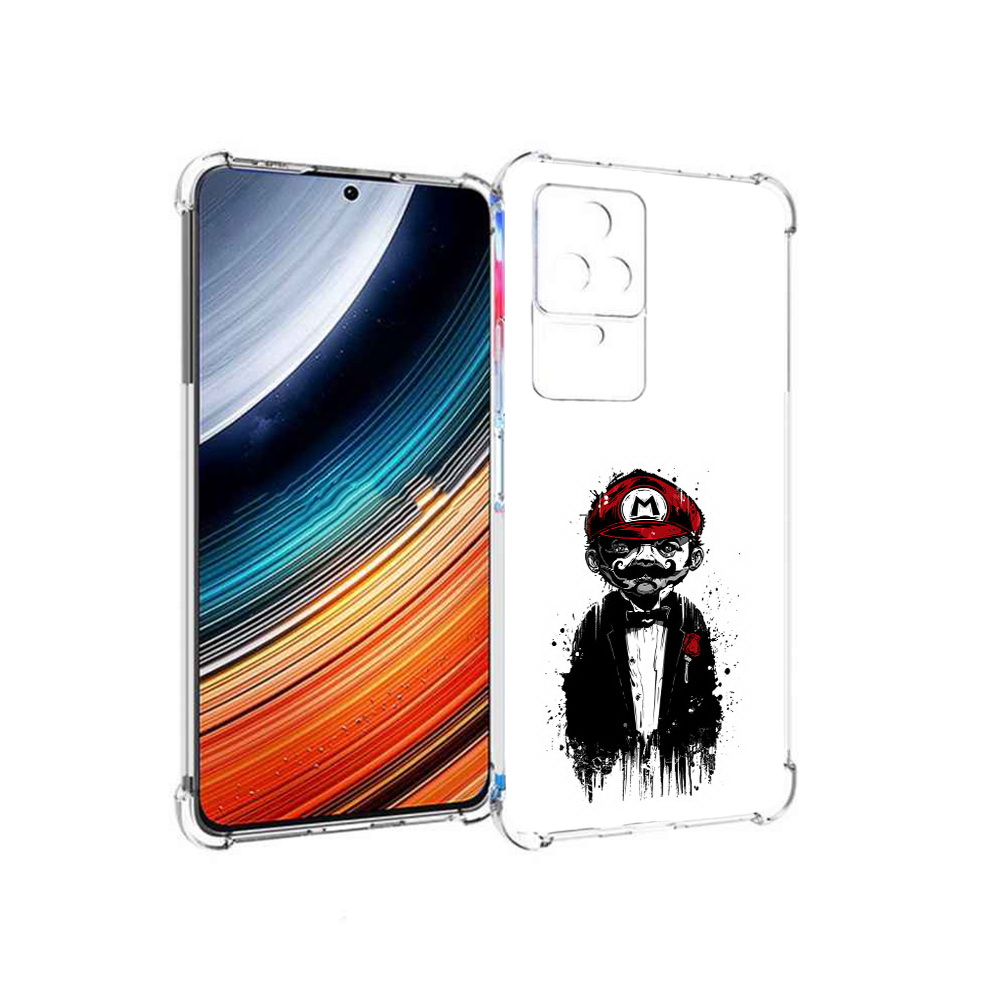 

Чехол MyPads марио для Xiaomi Redmi K40S/Poco F4, Прозрачный, Tocco