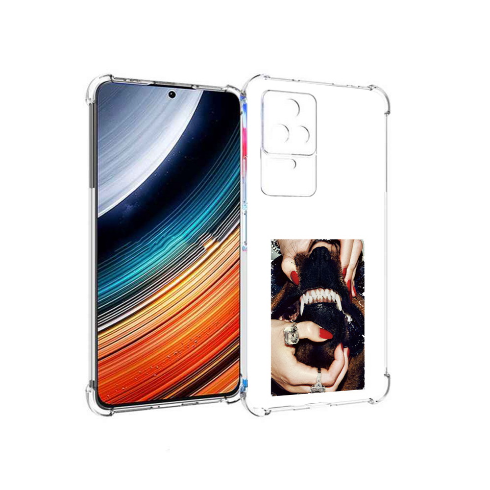 

Чехол MyPads маникюр для Xiaomi Redmi K40S/Poco F4, Прозрачный, Tocco