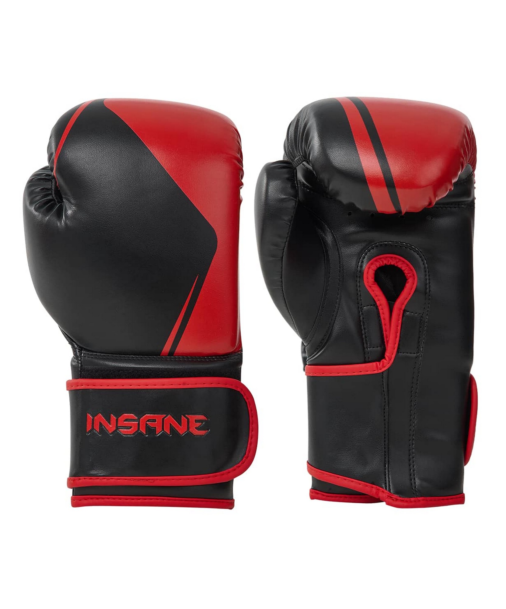 

Перчатки боксерские Insane Montu ПУ 10oz, красный, Черный;красный, Montu