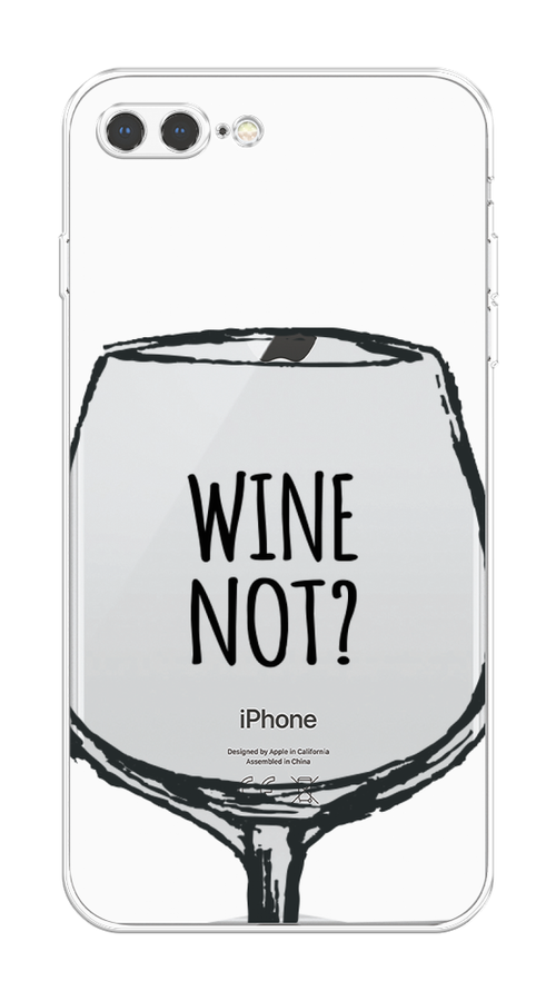 

Чехол на Apple iPhone 7 Plus "Wine not white", Белый, 10750-1