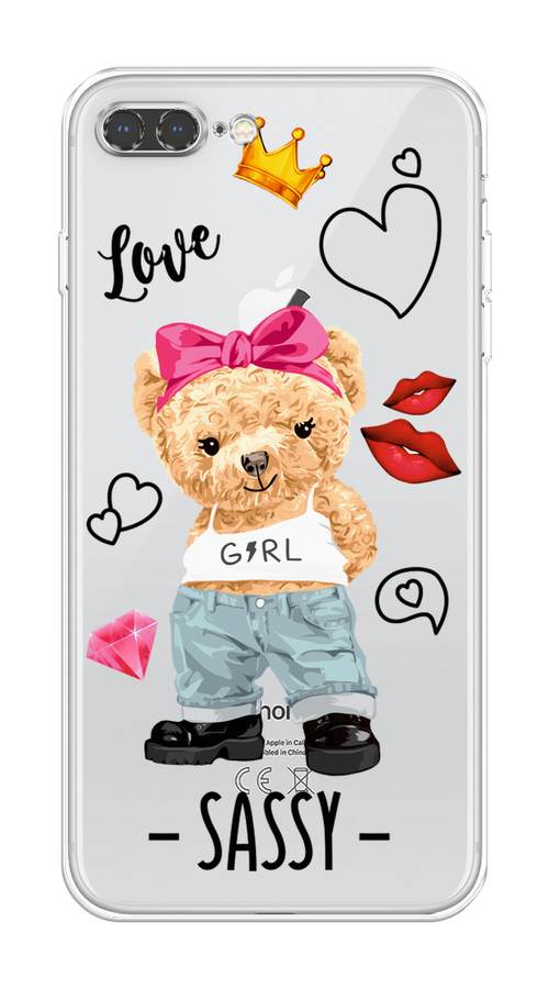 

Чехол на Apple iPhone 7 Plus "Sugar Mommy", Голубой;белый;розовый, 10750-1