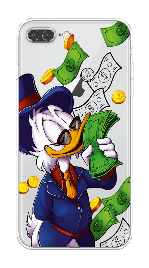

Чехол на Apple iPhone 7 Plus "Scrooge McDuck with Money", Синий;зеленый;белый, 10750-1