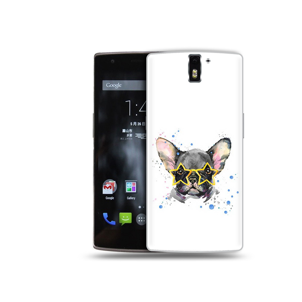 

Чехол MyPads Tocco для OnePlus One буля в очках, Прозрачный, Tocco