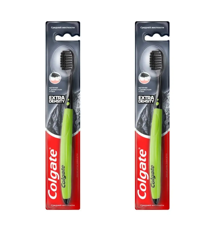 Зубная щетка Colgate Extra Density жесткая, 2 шт