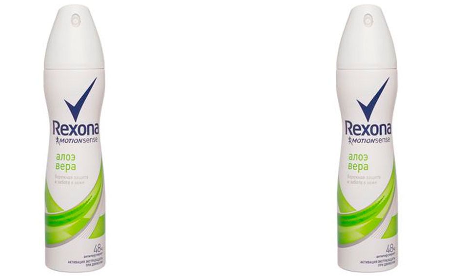 Дезодорант-антиперспирант Rexona aloe verа спрей женский 150мл 2шт