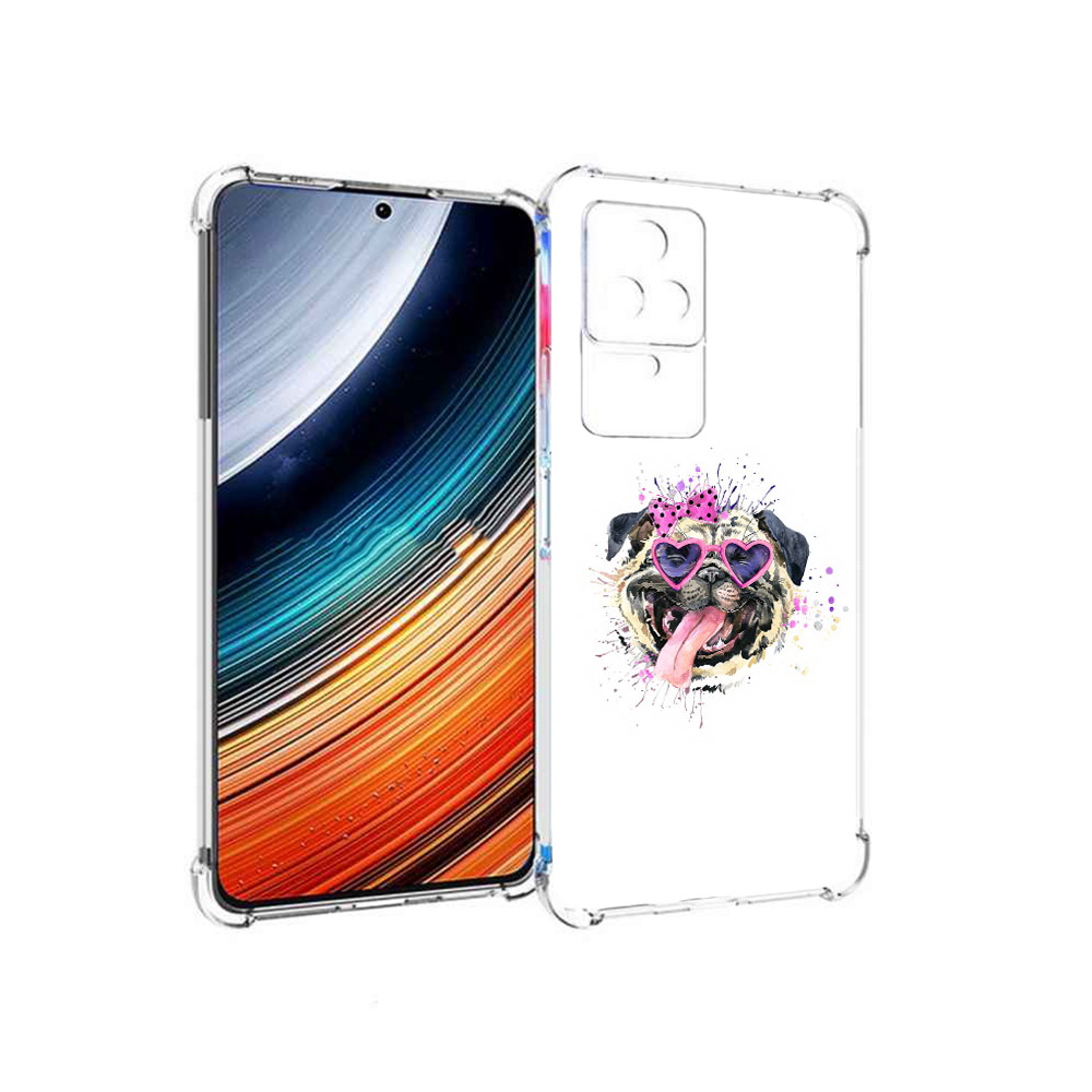 Чехол MyPads Веселая собака для Xiaomi Redmi K40S/Poco F4