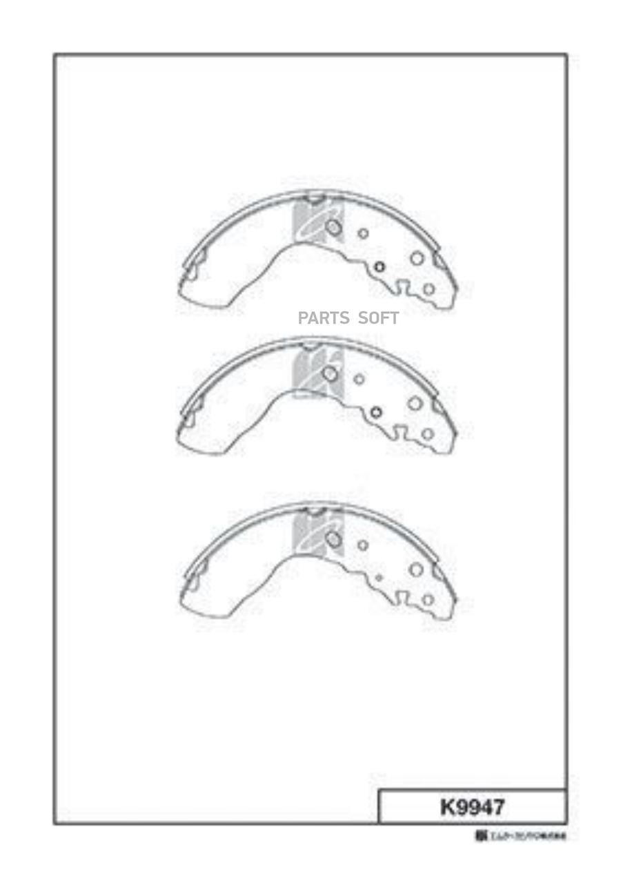 

Тормозные колодки Kashiyama задние K9947