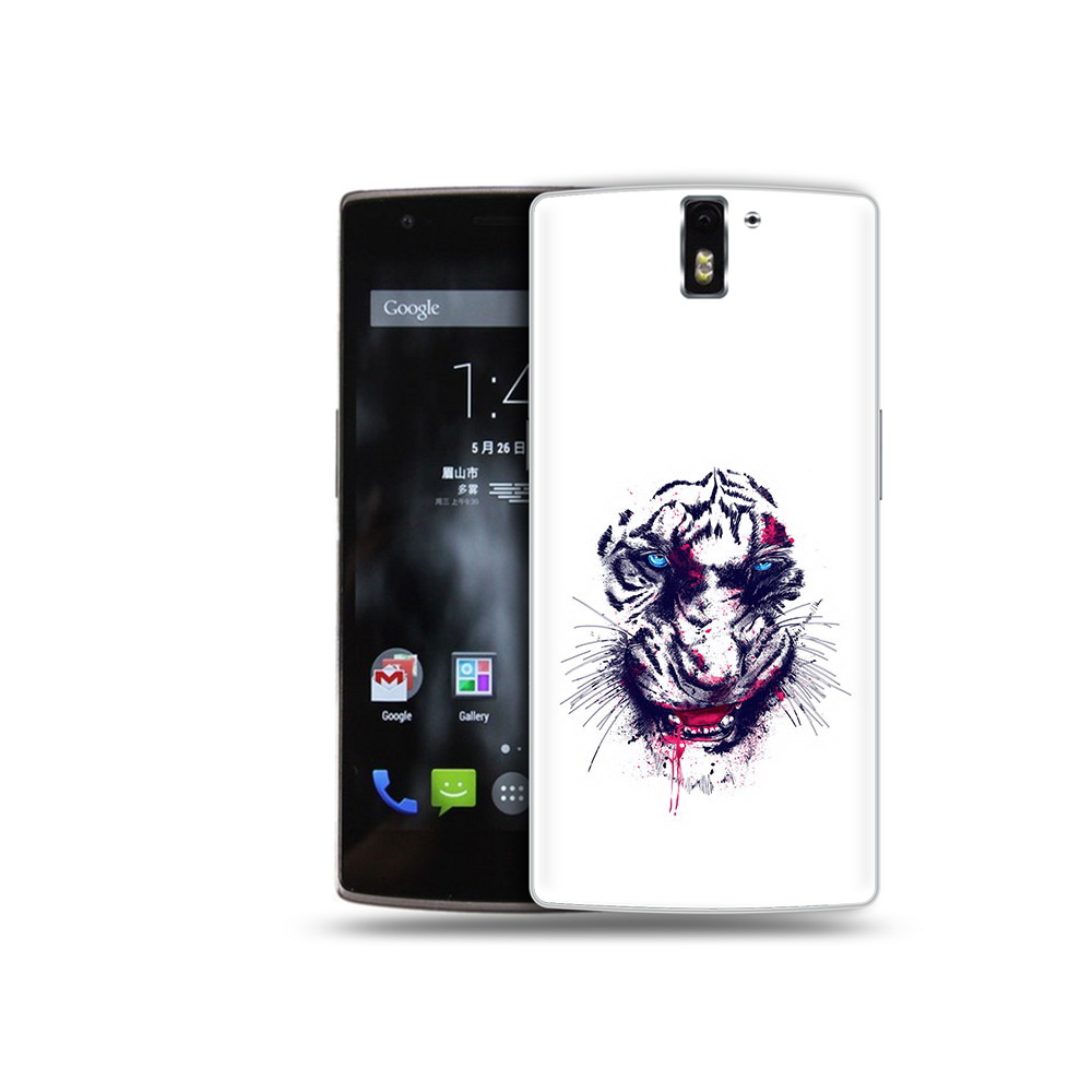

Чехол MyPads Tocco для OnePlus One безумный тигр, Прозрачный, Tocco