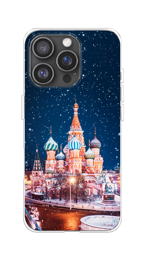 

Чехол на Apple iPhone 16 Pro "Москва 1", Коричневый;синий;белый, 16250-1