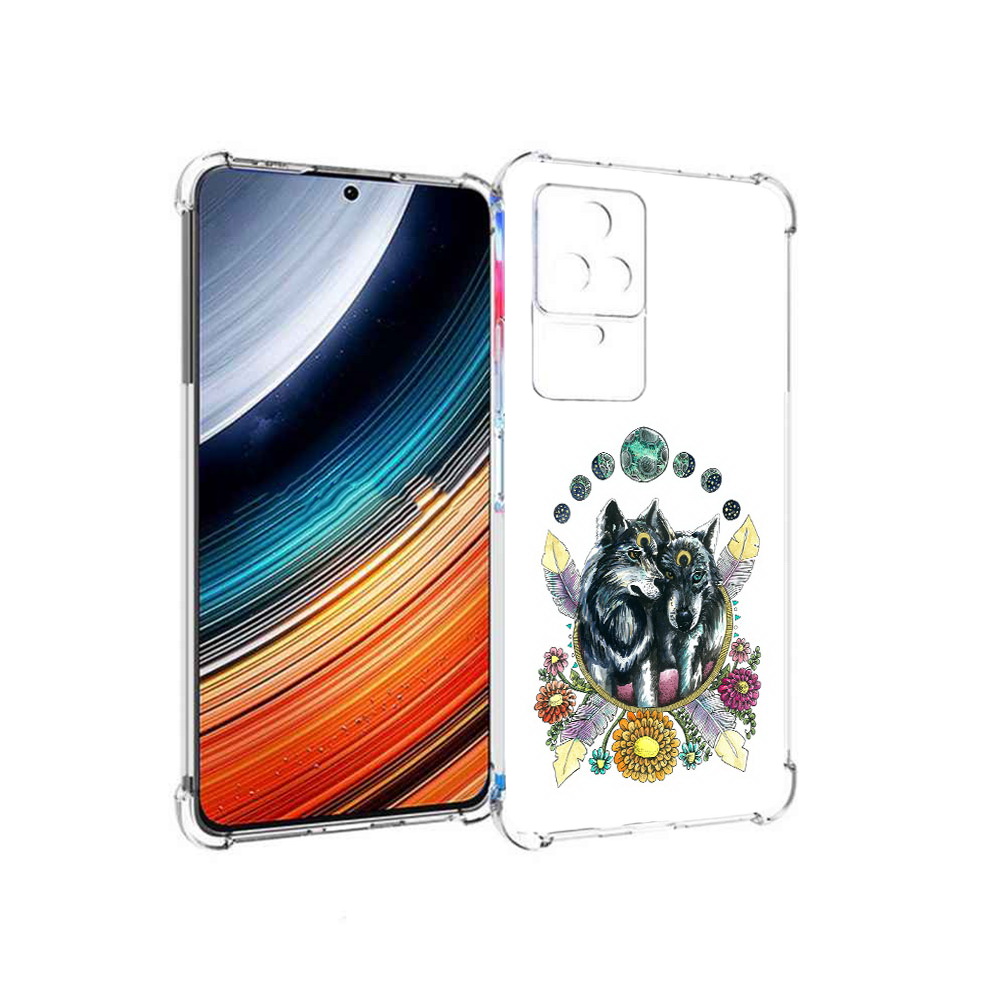 

Чехол MyPads красивые волки абстракция для Xiaomi Redmi K40S/Poco F4, Прозрачный, Tocco