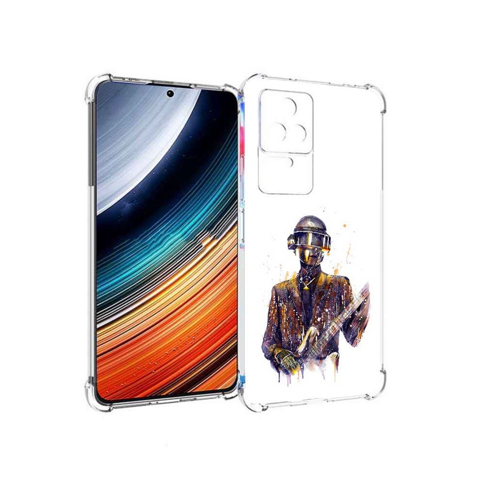 

Чехол MyPads космо-гитарист для Xiaomi Redmi K40S/Poco F4, Прозрачный, Tocco