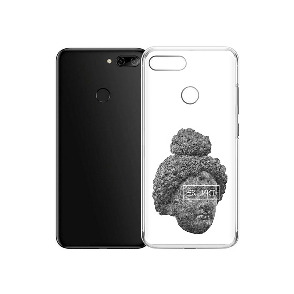 

Чехол MyPads Tocco для Alcatel 1S каменное лицо девушки (PT227137.662.383), Прозрачный, Tocco