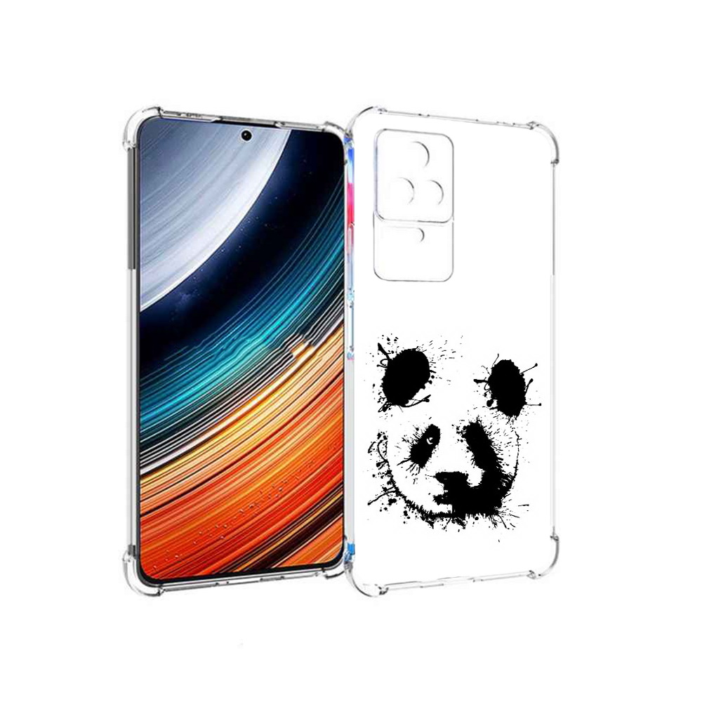

Чехол MyPads клякса-панда для Xiaomi Redmi K40S/Poco F4, Прозрачный, Tocco