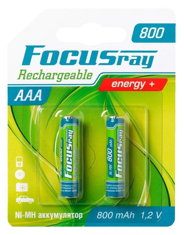 Аккумулятор Focusray /R03 800Mah Ni-Mh Bl2 (арт. 235126)