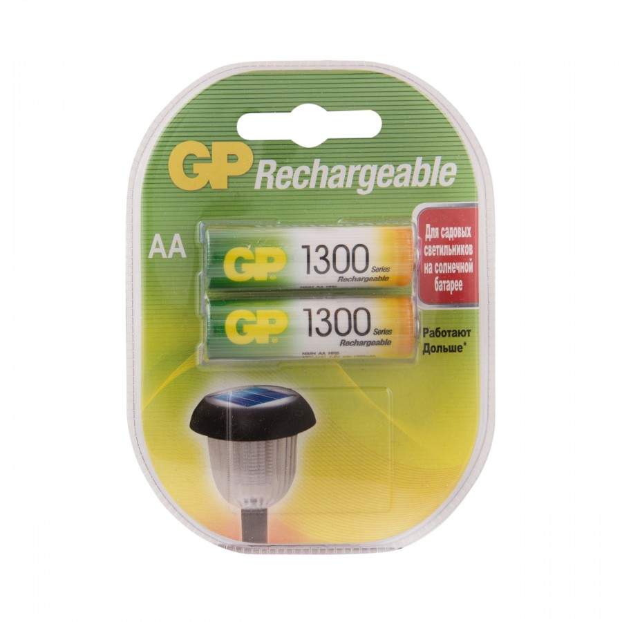 Аккумулятор GP R6 1300mAh 130AAHC/R6 Ni-MH BL2 (арт. 1258)