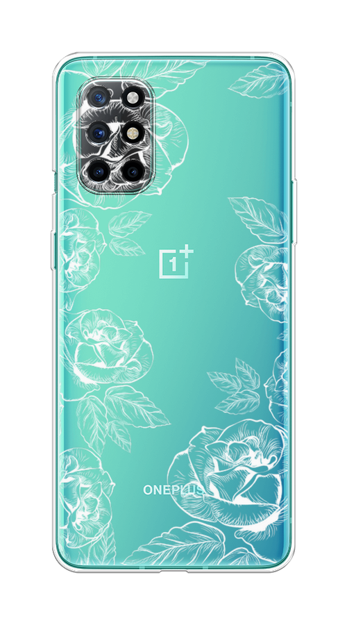 

Чехол на OnePlus 8T "Розы графика", Черный;серый, 151150-2