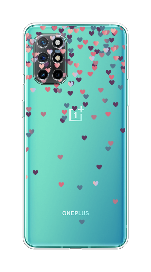 

Чехол на OnePlus 8T "Посыпка сердечки", Розовый;фиолетовый, 151150-3