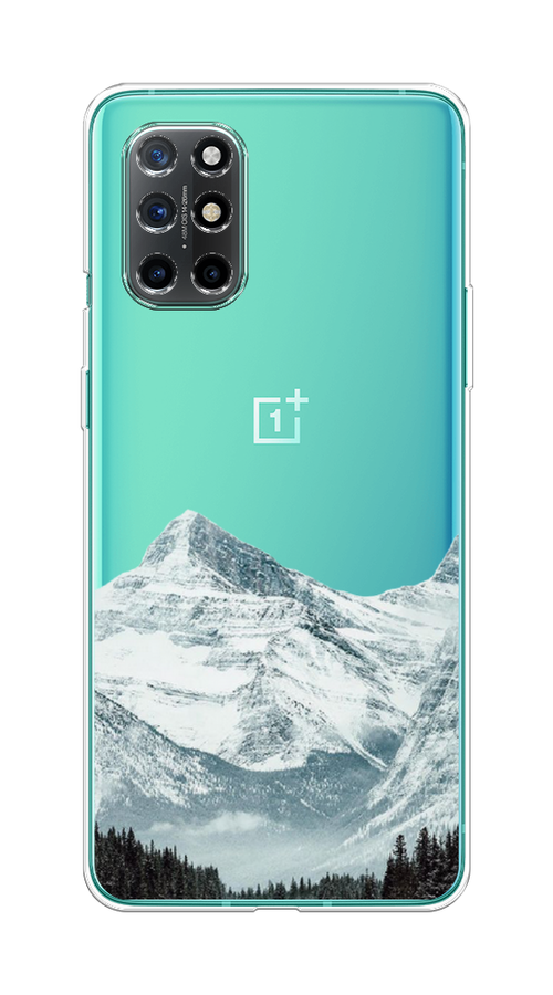 

Чехол на OnePlus 8T "Горы арт 1", Белый;зеленый, 151150-2