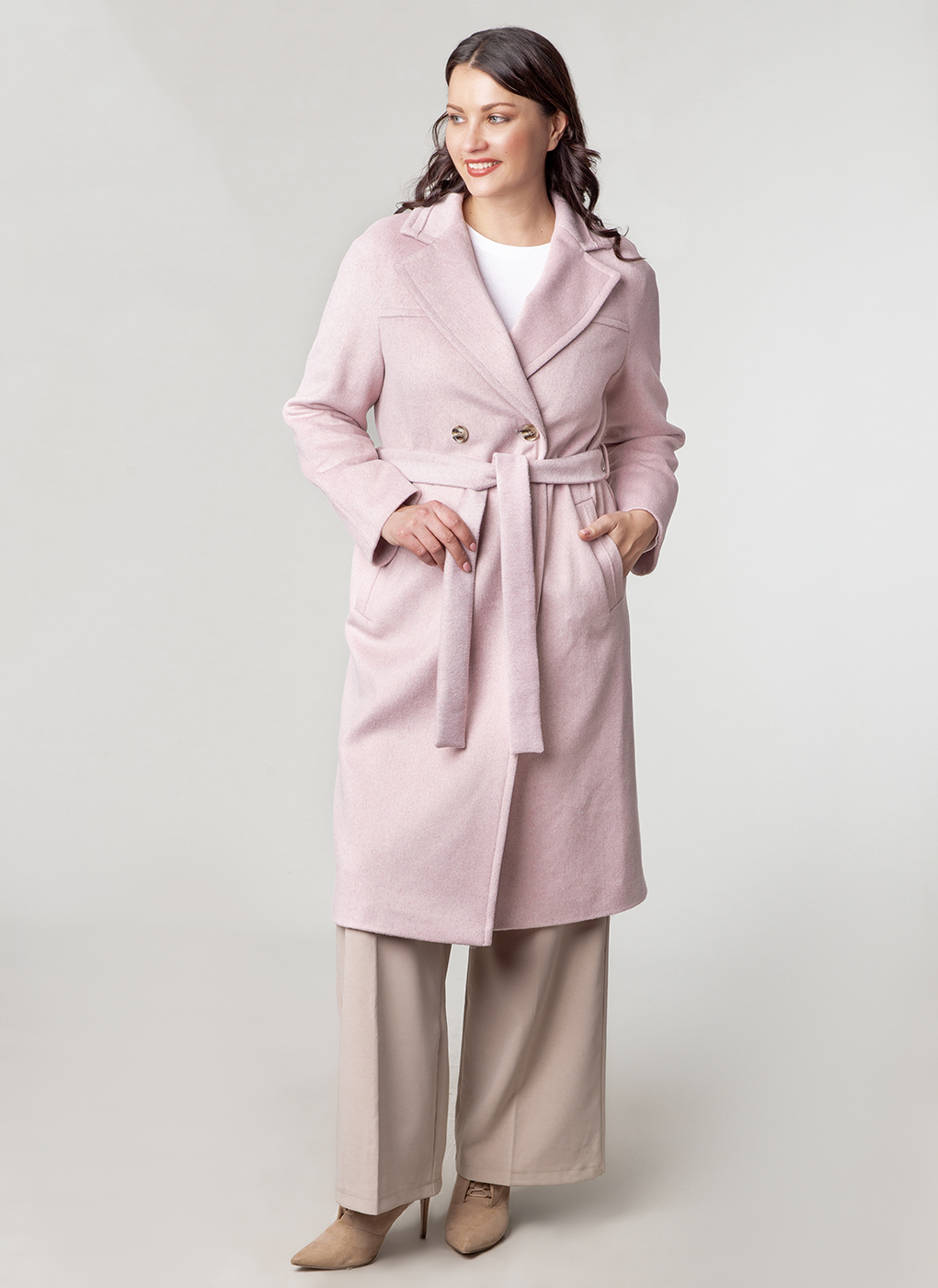 

Пальто женское GallaLady 63255 розовое 46 RU, Розовый, 63255