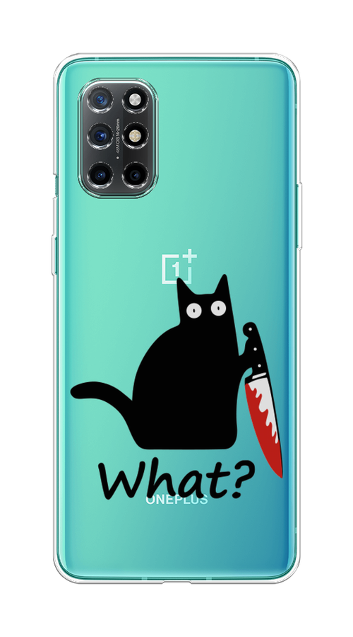 

Чехол на OnePlus 8T "Котик с ножом", Черный;красный, 151150-6
