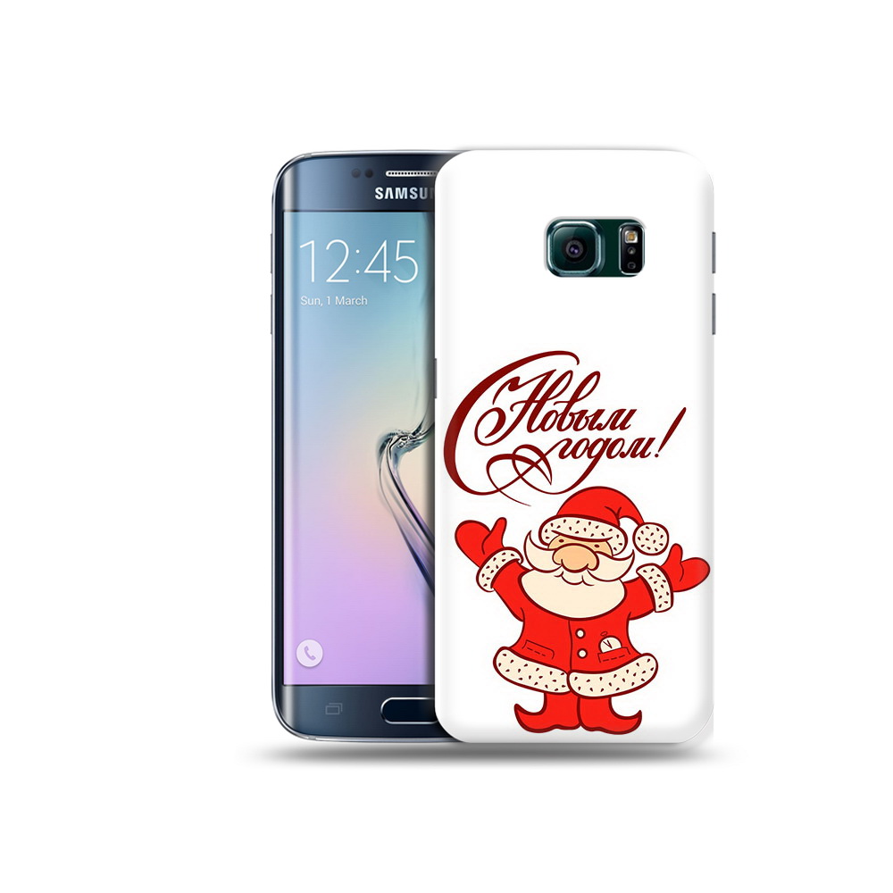 

Чехол MyPads Tocco для Samsung Galaxy S6 Edge Добрый дед мороз с новым годом 2023, Прозрачный, Tocco