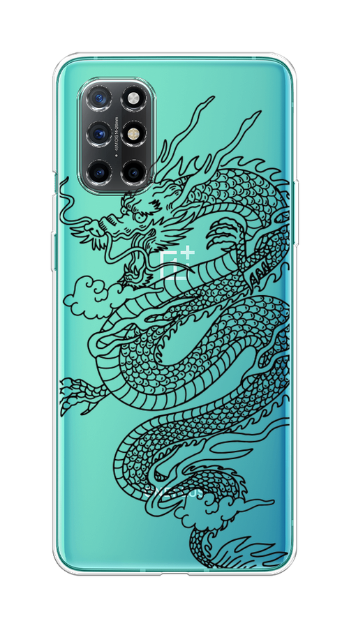 

Чехол на OnePlus 8T "Большой китайский дракон", Черный;серый, 151150-1